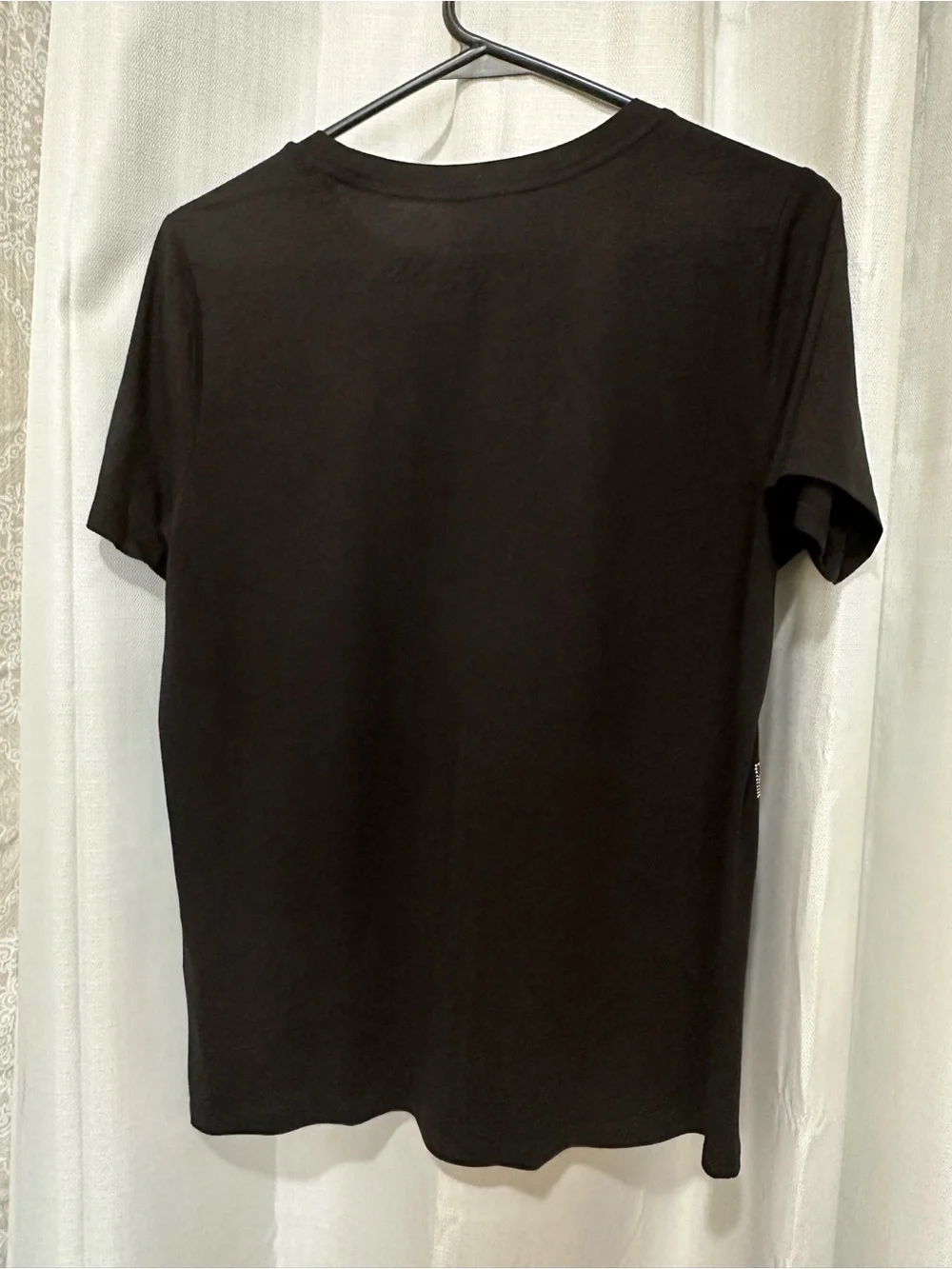 Michael Kors Black Tee with Yellow Logo Print